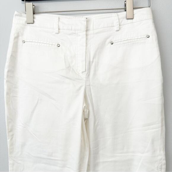 Sandro Sportswear white khaki trouser pants size 10 - Picture 2 of 5